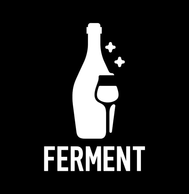 Ferment — logótipo branco